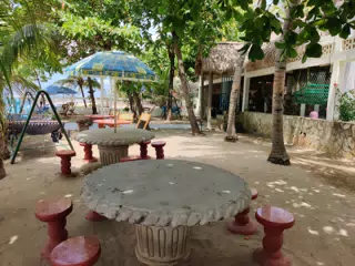 Tables at Hotel Casa Pochomil
