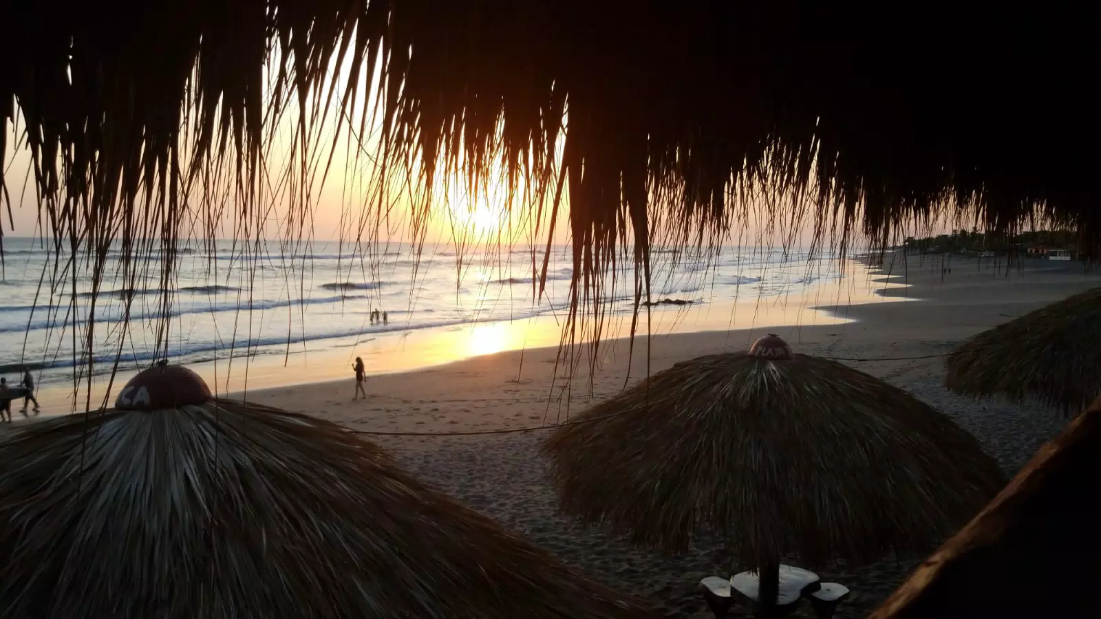 Sunset from The Simple Beach Lodge in Las Penitas
