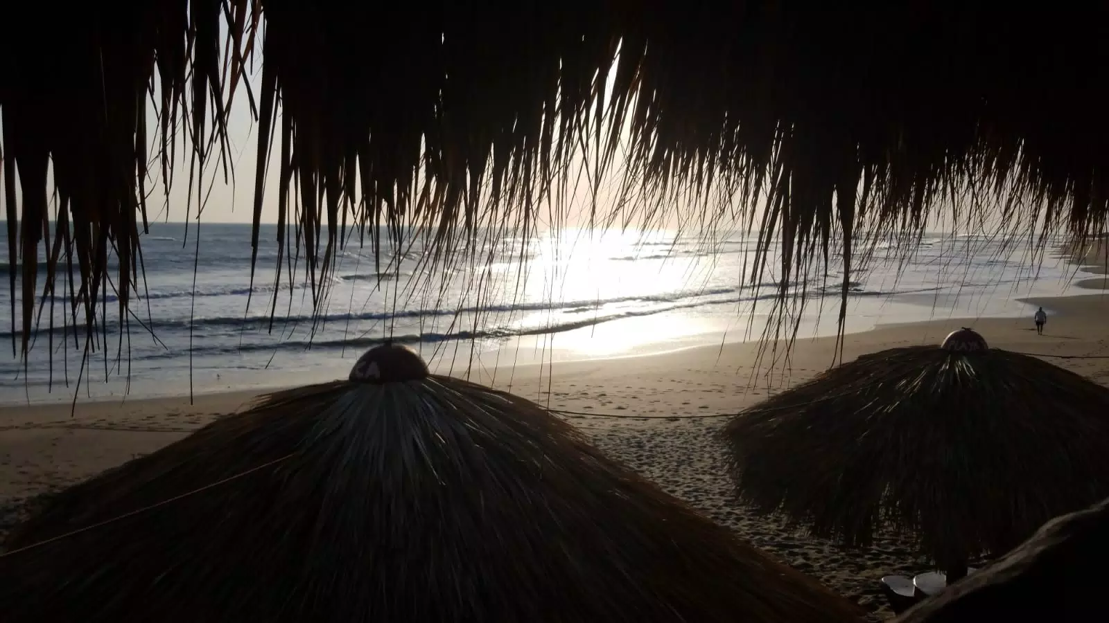 Sunset from the Simple Beach Lodge in Las Penitas