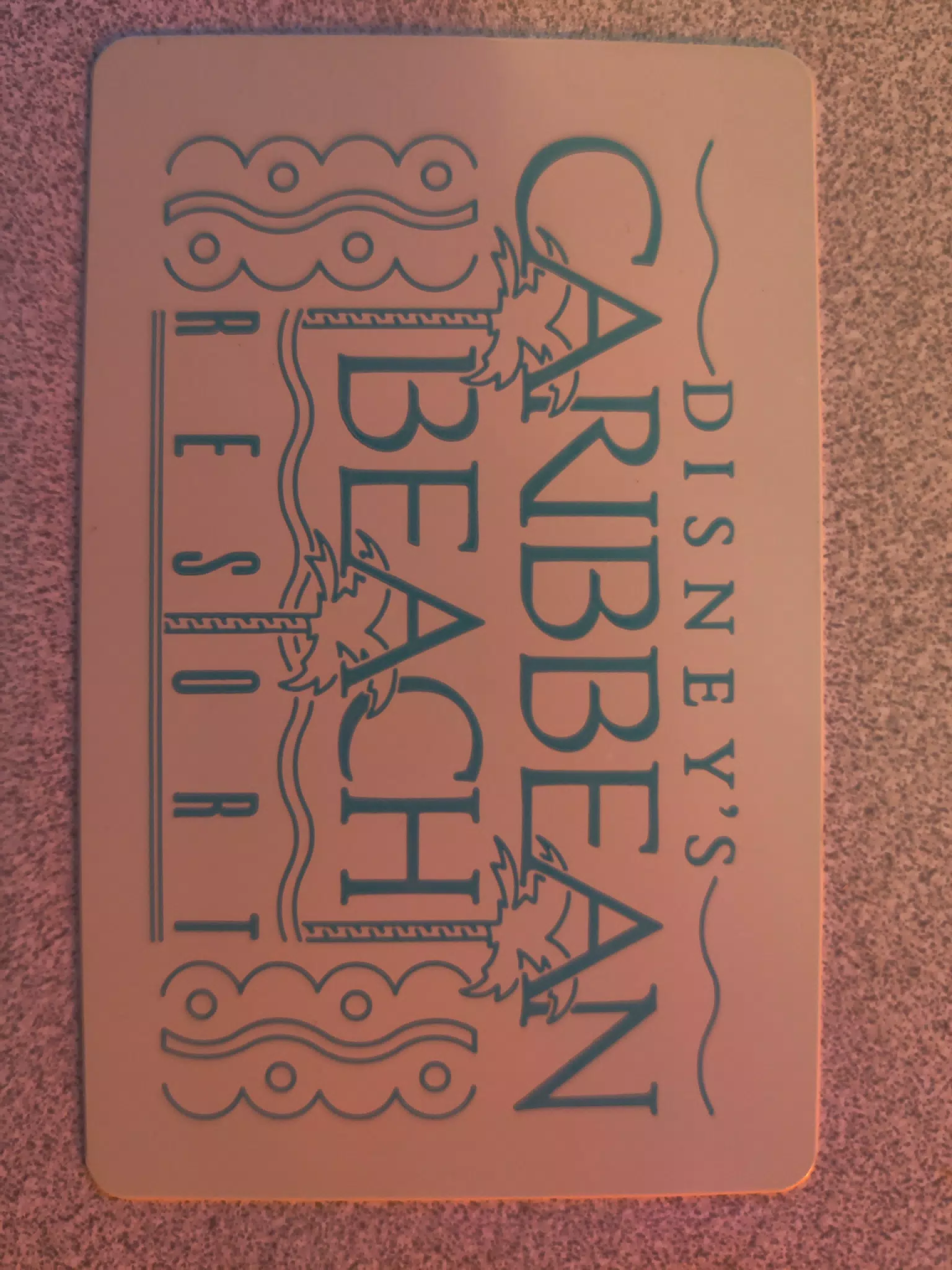 Disney's Caribbean Beach Resort Room Key 1991