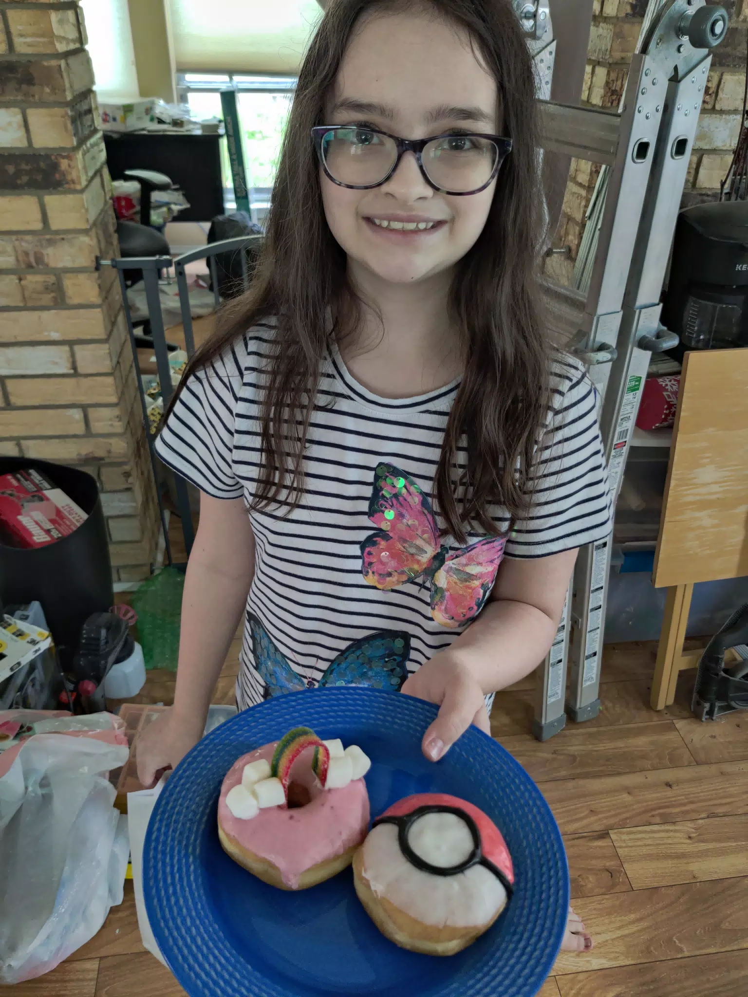 Luciana with Donuts