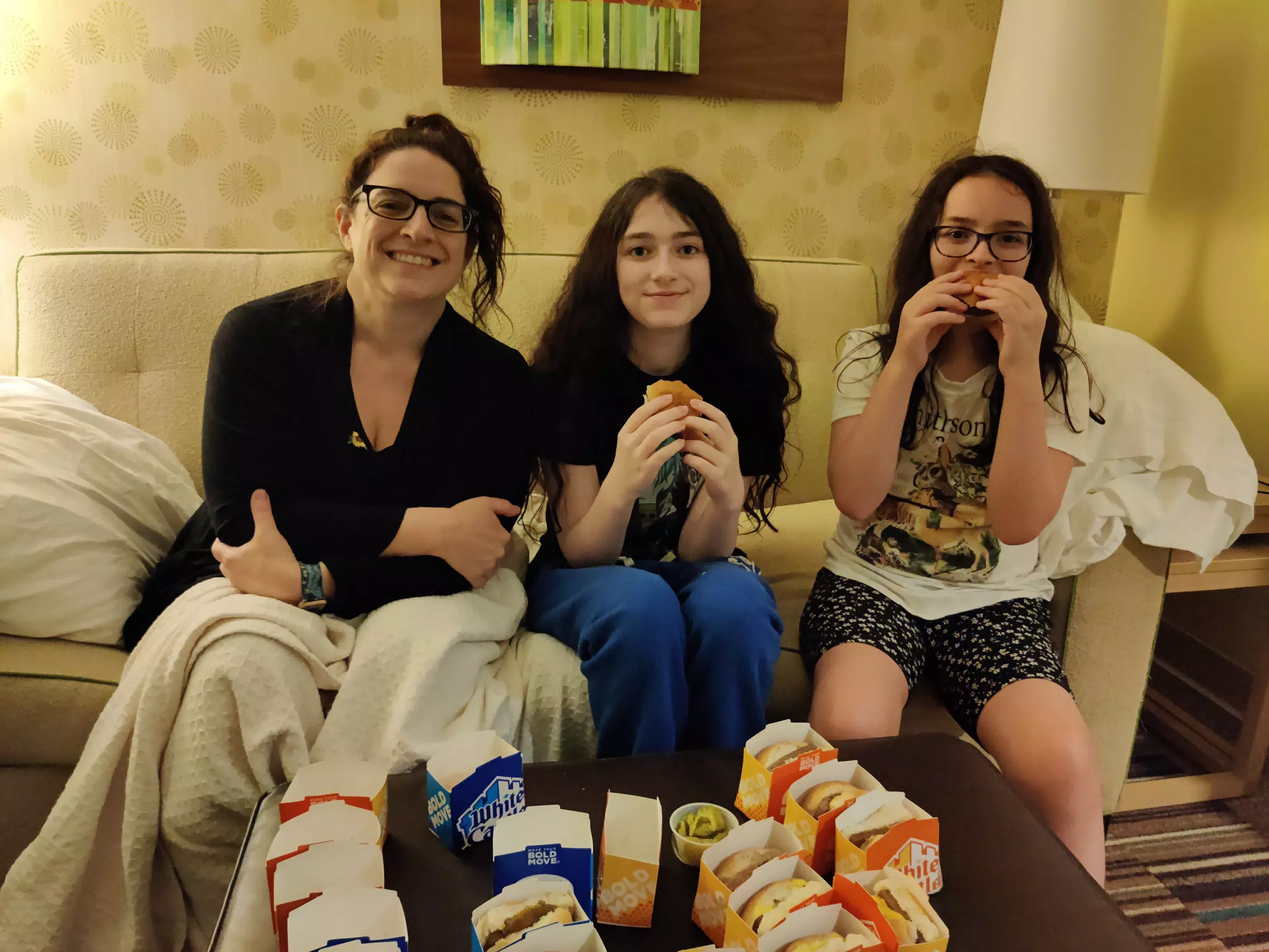 White Castle dinner at Home2 Suites
