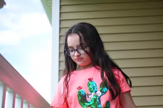 Luciana on Grandpa's Balcony, Geneseo
