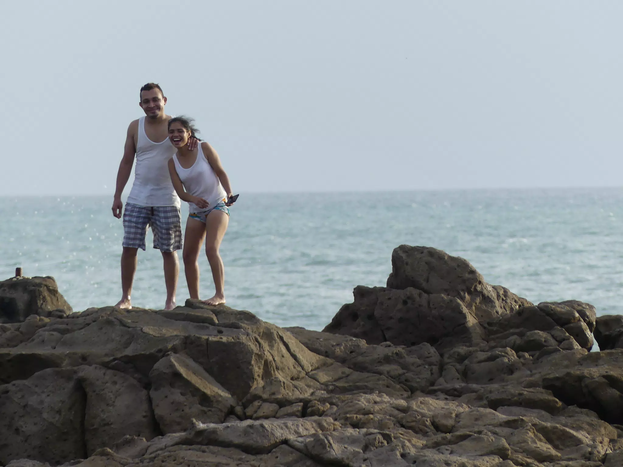 Life Near the Rocks Around Sunset, Las Penitas Beach