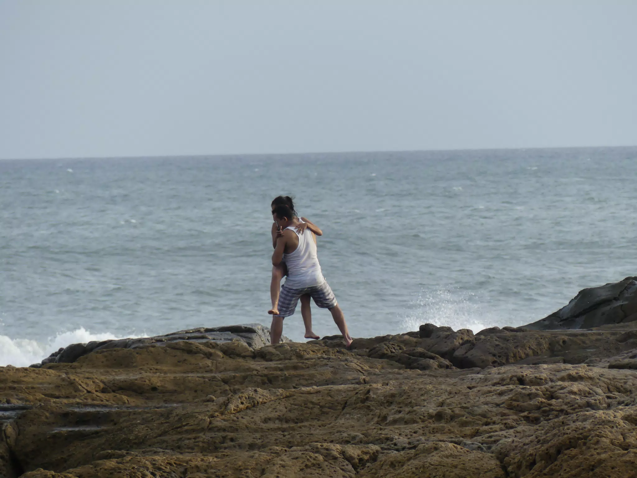 Life Near the Rocks Around Sunset, Las Penitas Beach