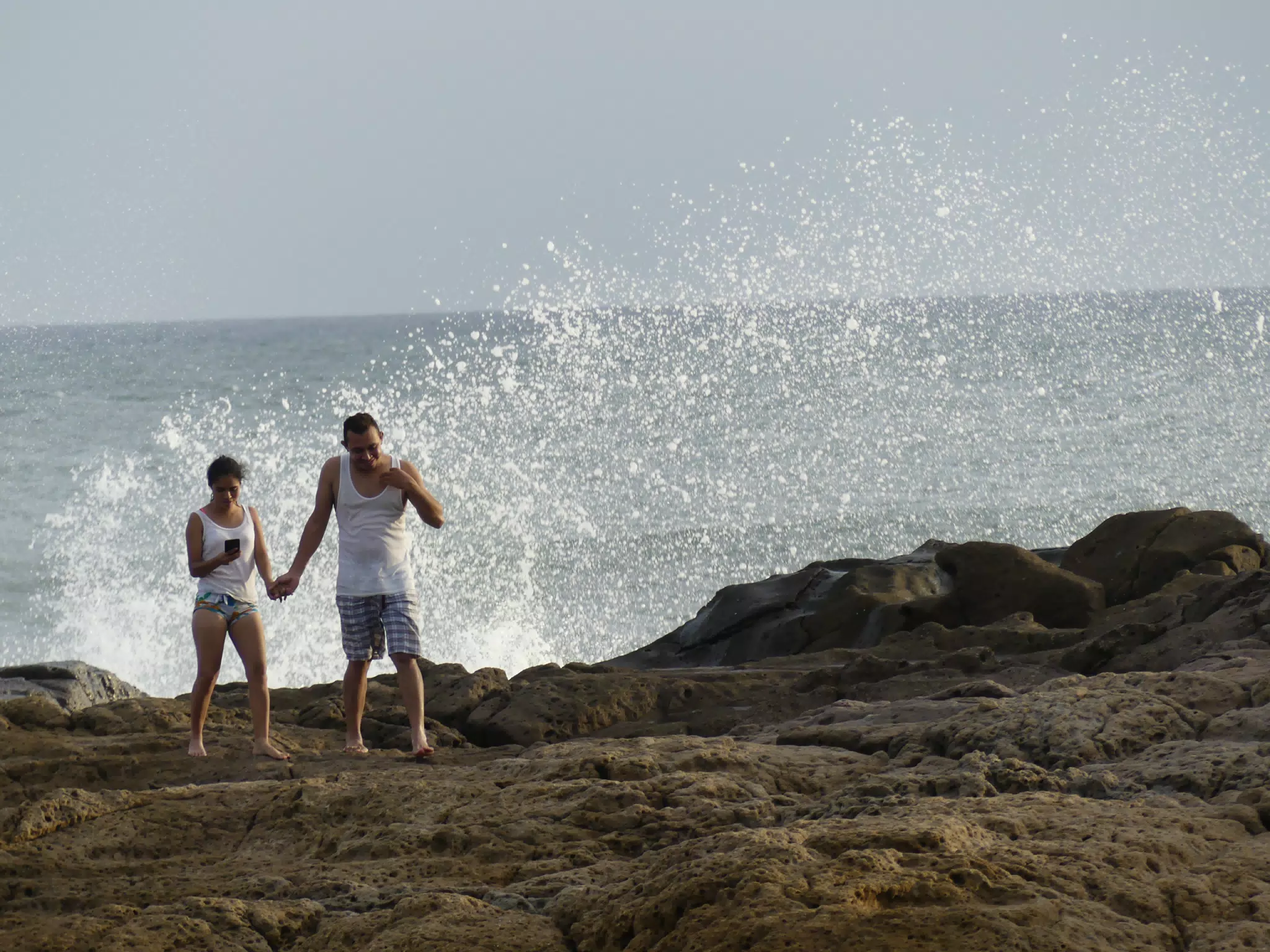 Life Near the Rocks Around Sunset, Las Penitas Beach