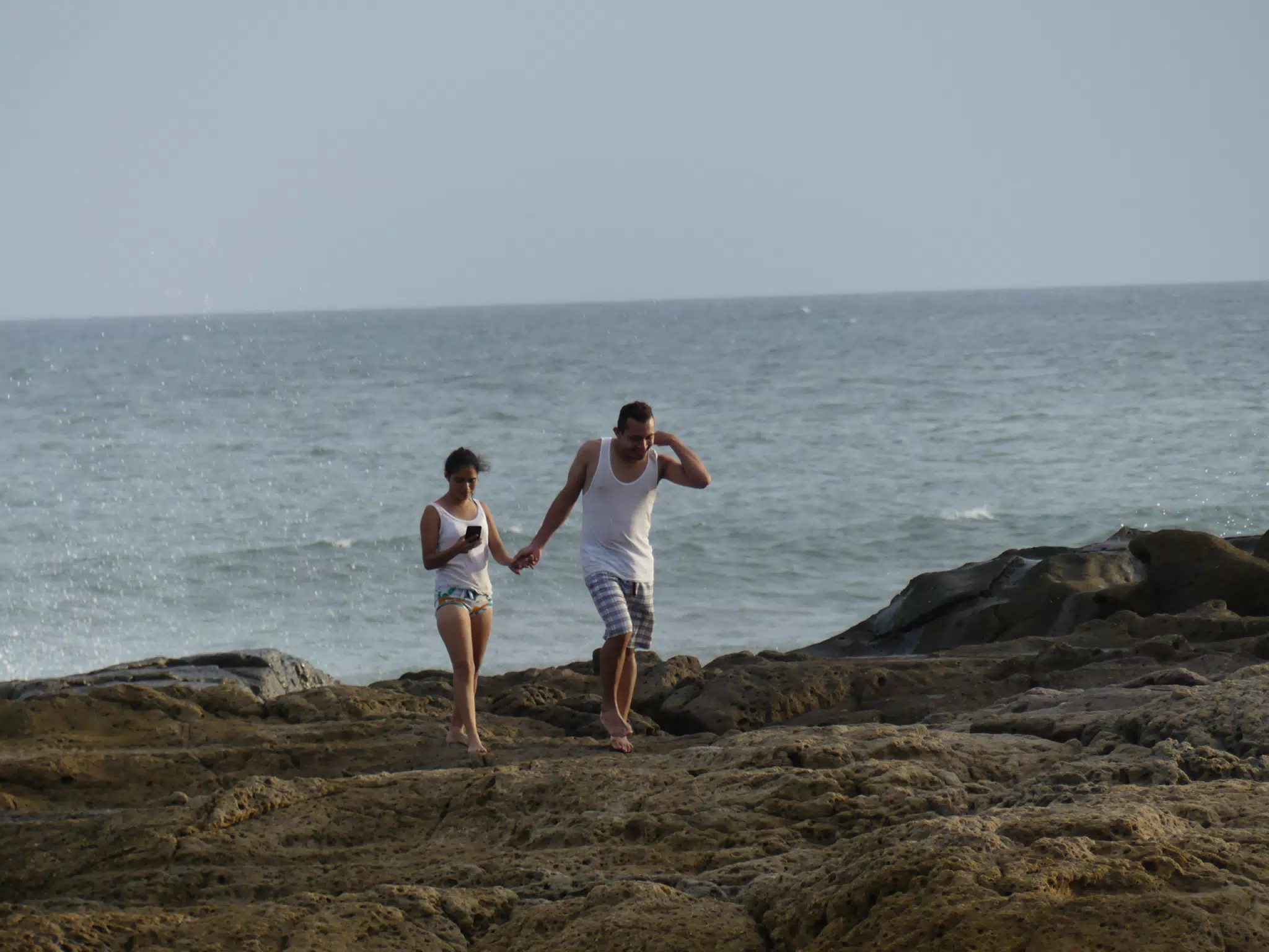 Life Near the Rocks Around Sunset, Las Penitas Beach
