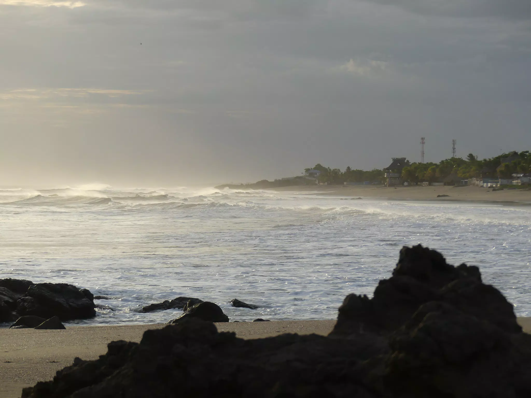 Life Near the Rocks Around Sunset, Las Penitas Beach