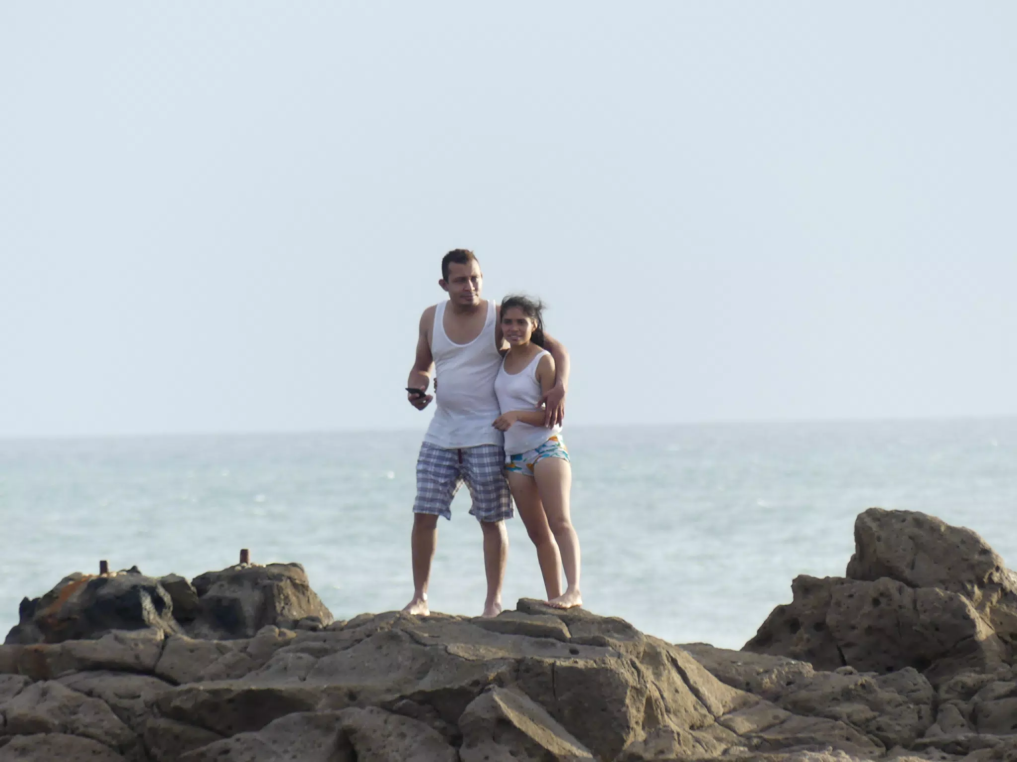 Life Near the Rocks Around Sunset, Las Penitas Beach