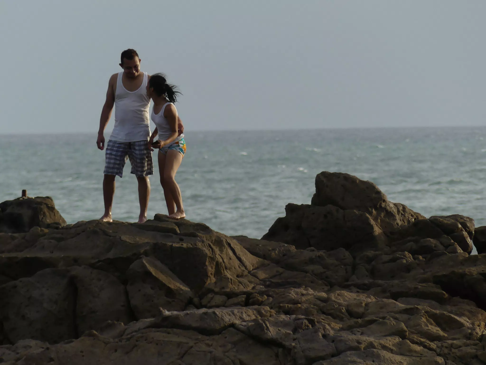 Life Near the Rocks Around Sunset, Las Penitas Beach