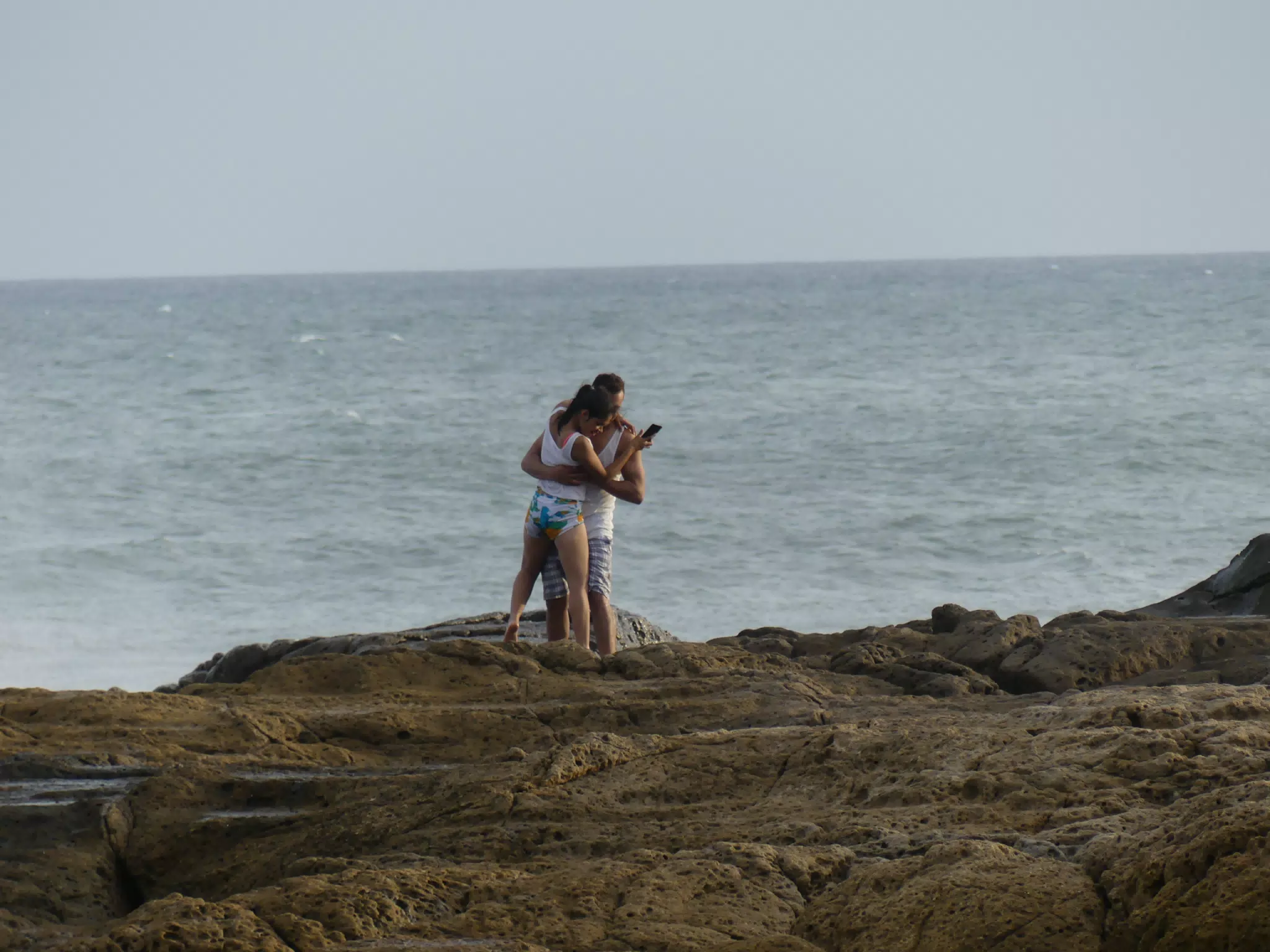 Life Near the Rocks Around Sunset, Las Penitas Beach