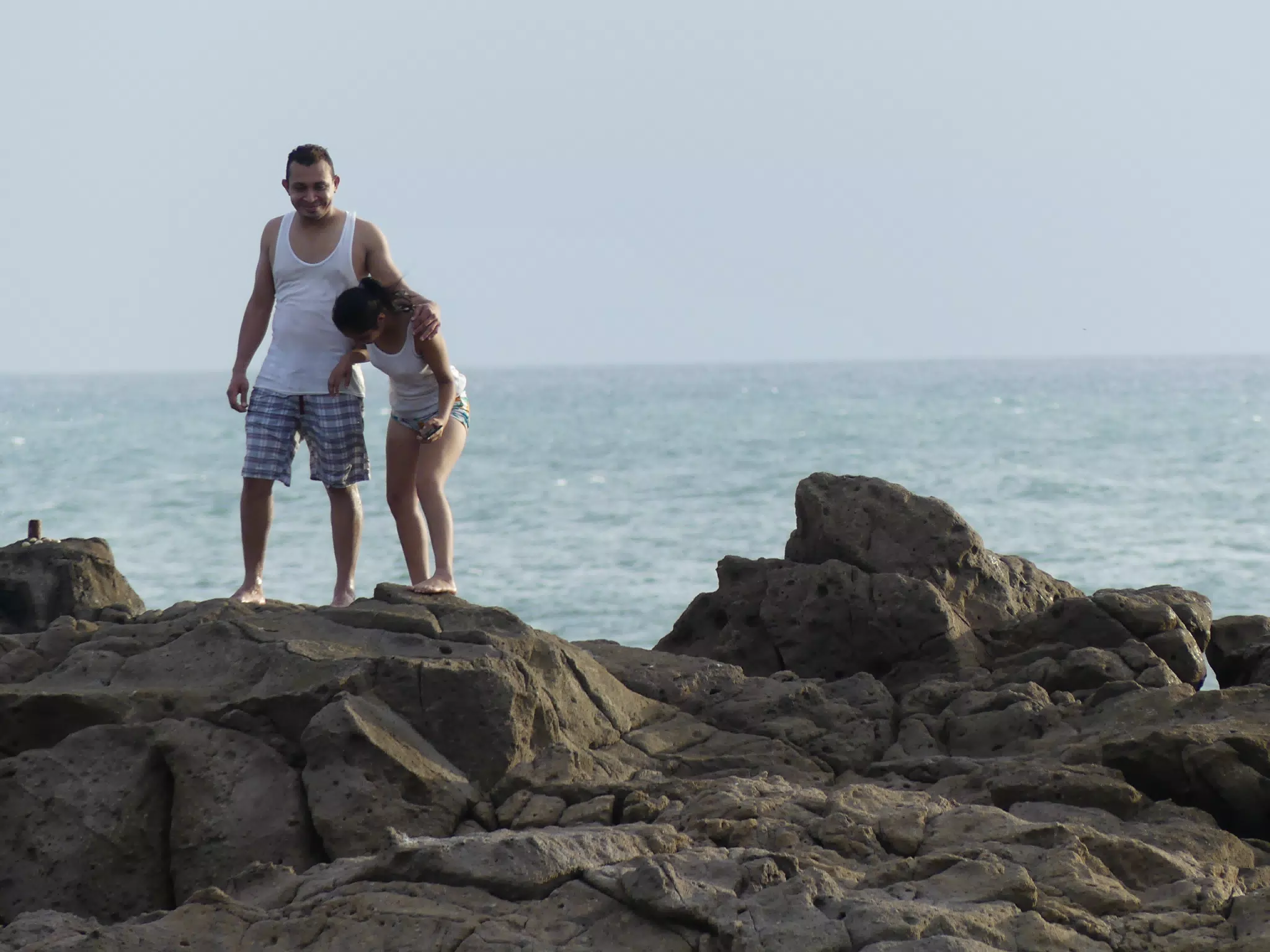 Life Near the Rocks Around Sunset, Las Penitas Beach