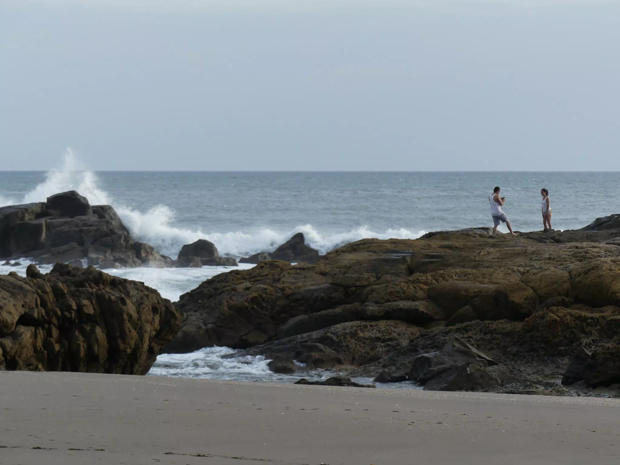 Life Near the Rocks Around Sunset, Las Penitas Beach