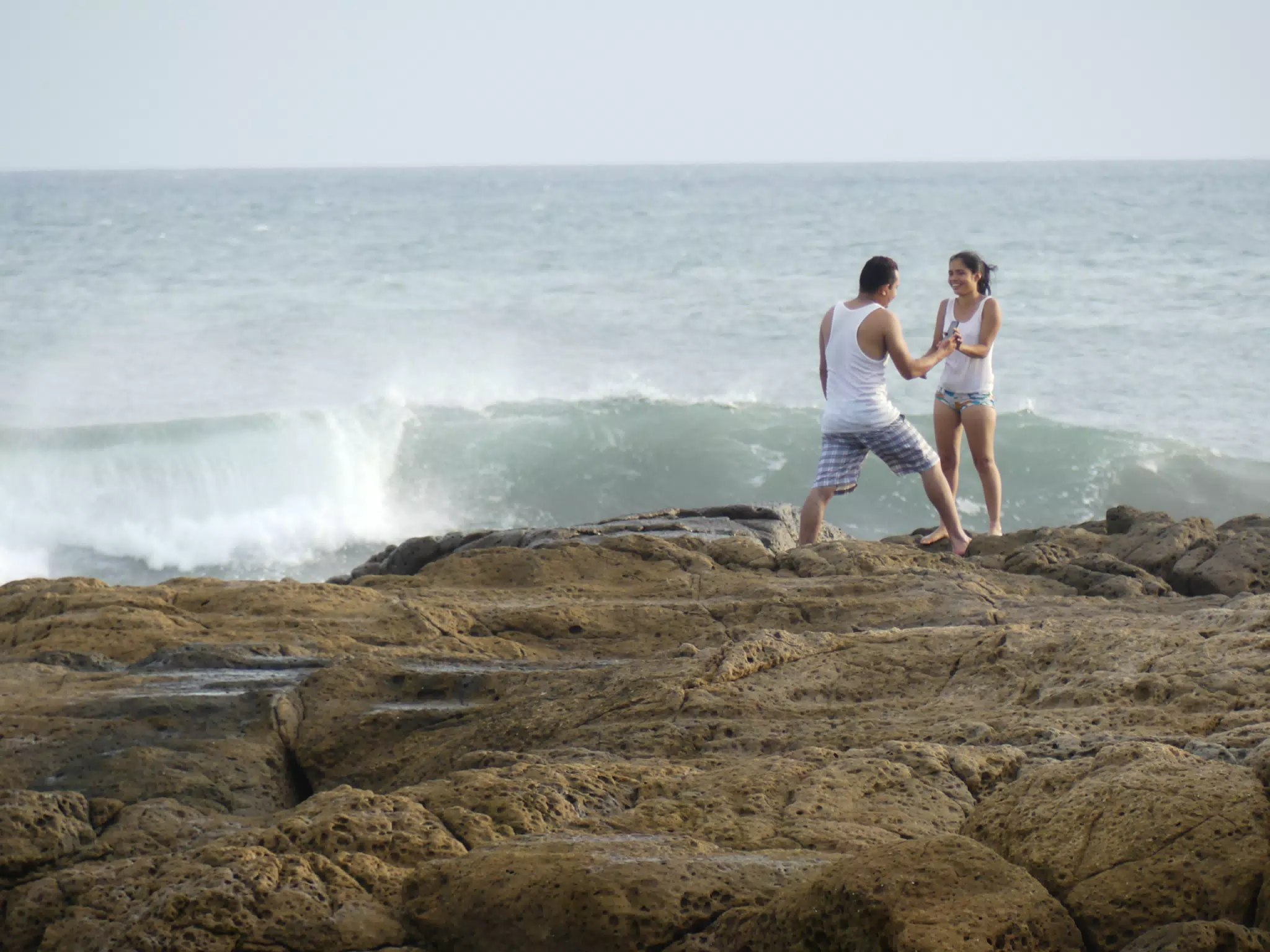 Life Near the Rocks Around Sunset, Las Penitas Beach