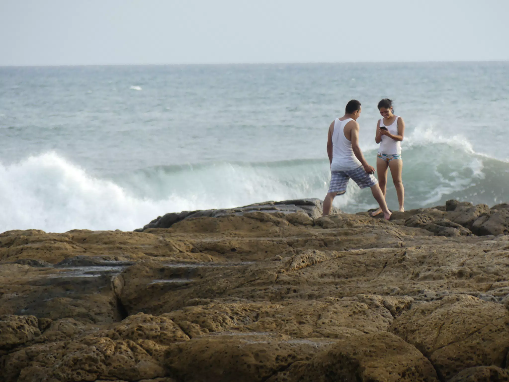 Life Near the Rocks Around Sunset, Las Penitas Beach