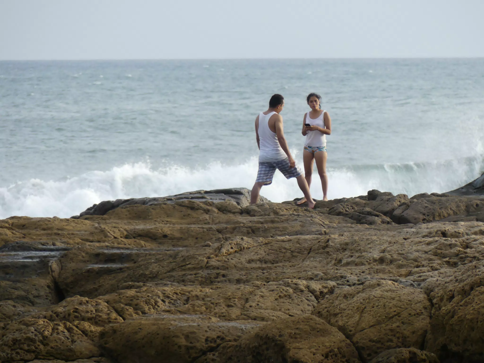 Life Near the Rocks Around Sunset, Las Penitas Beach