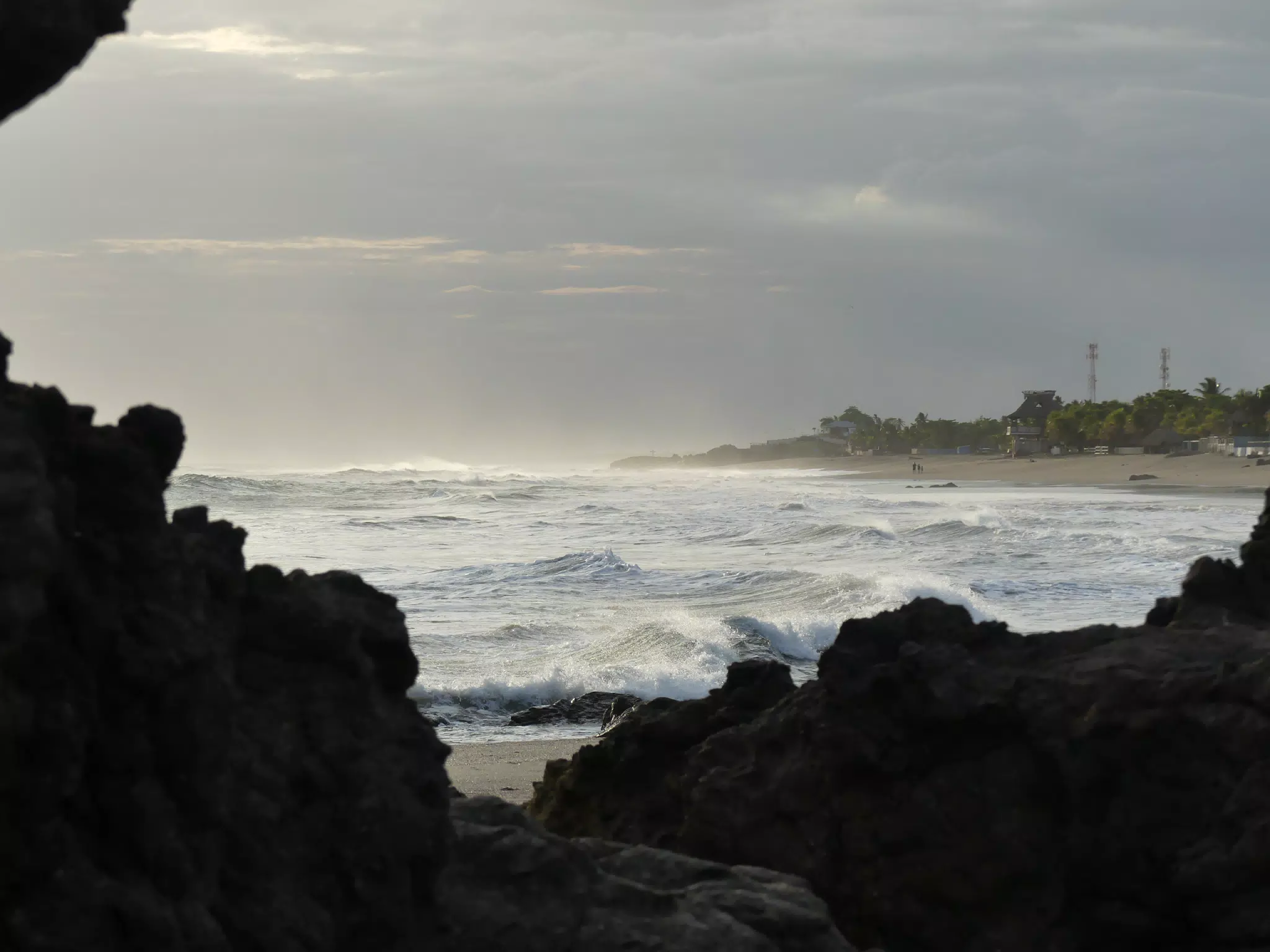 Life Near the Rocks Around Sunset, Las Penitas Beach
