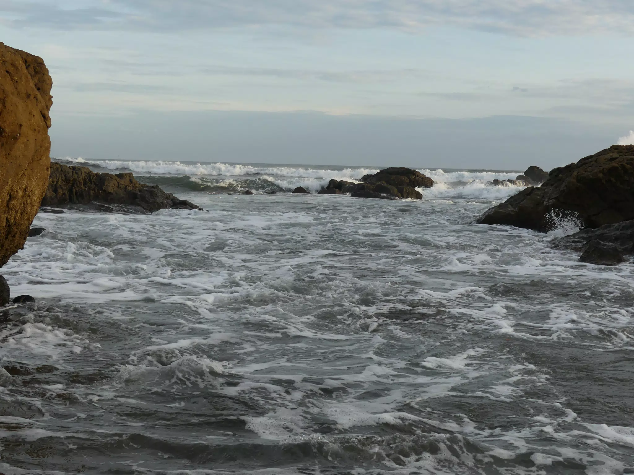 Life Near the Rocks Around Sunset, Las Penitas Beach