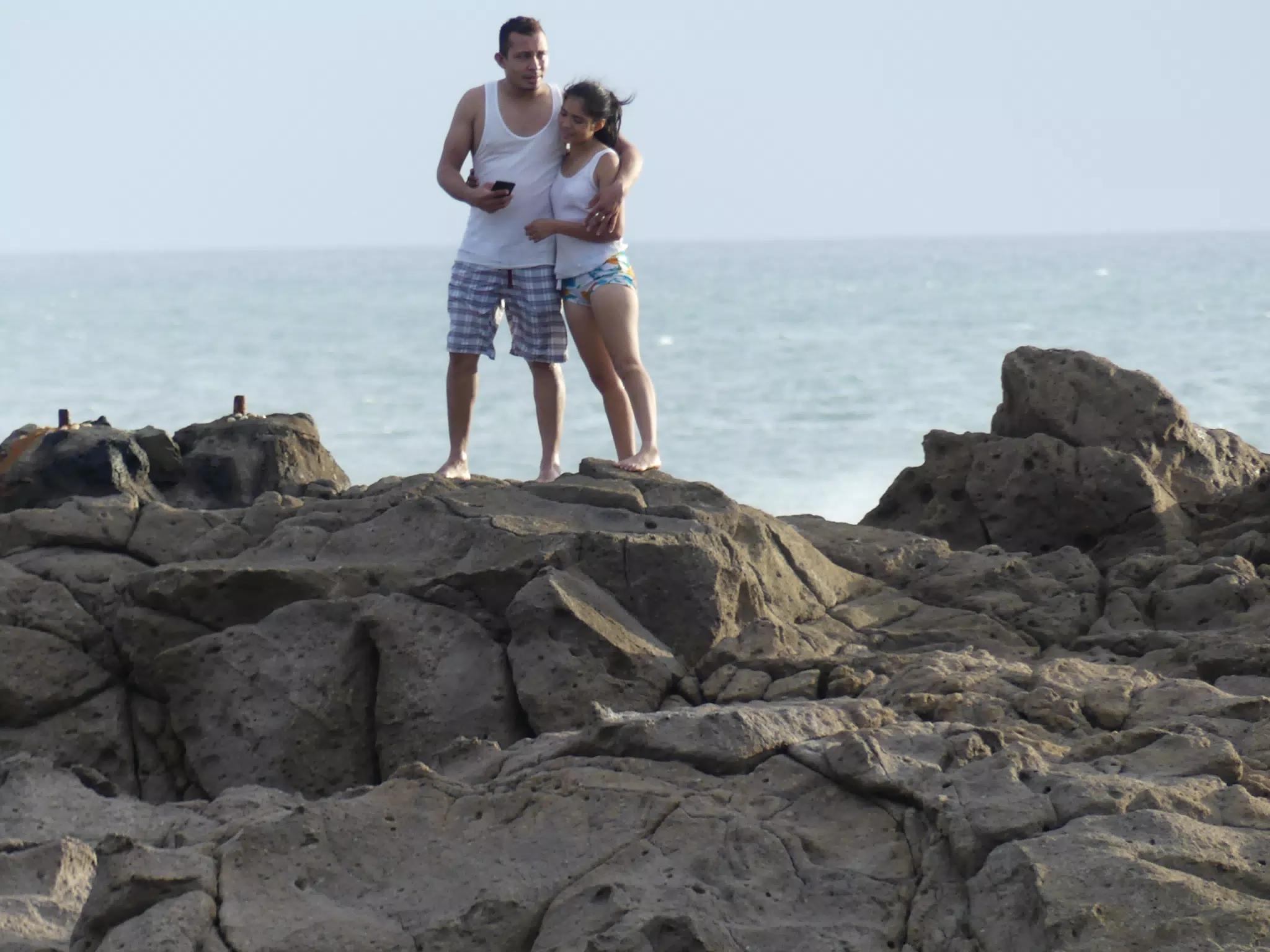 Life Near the Rocks Around Sunset, Las Penitas Beach