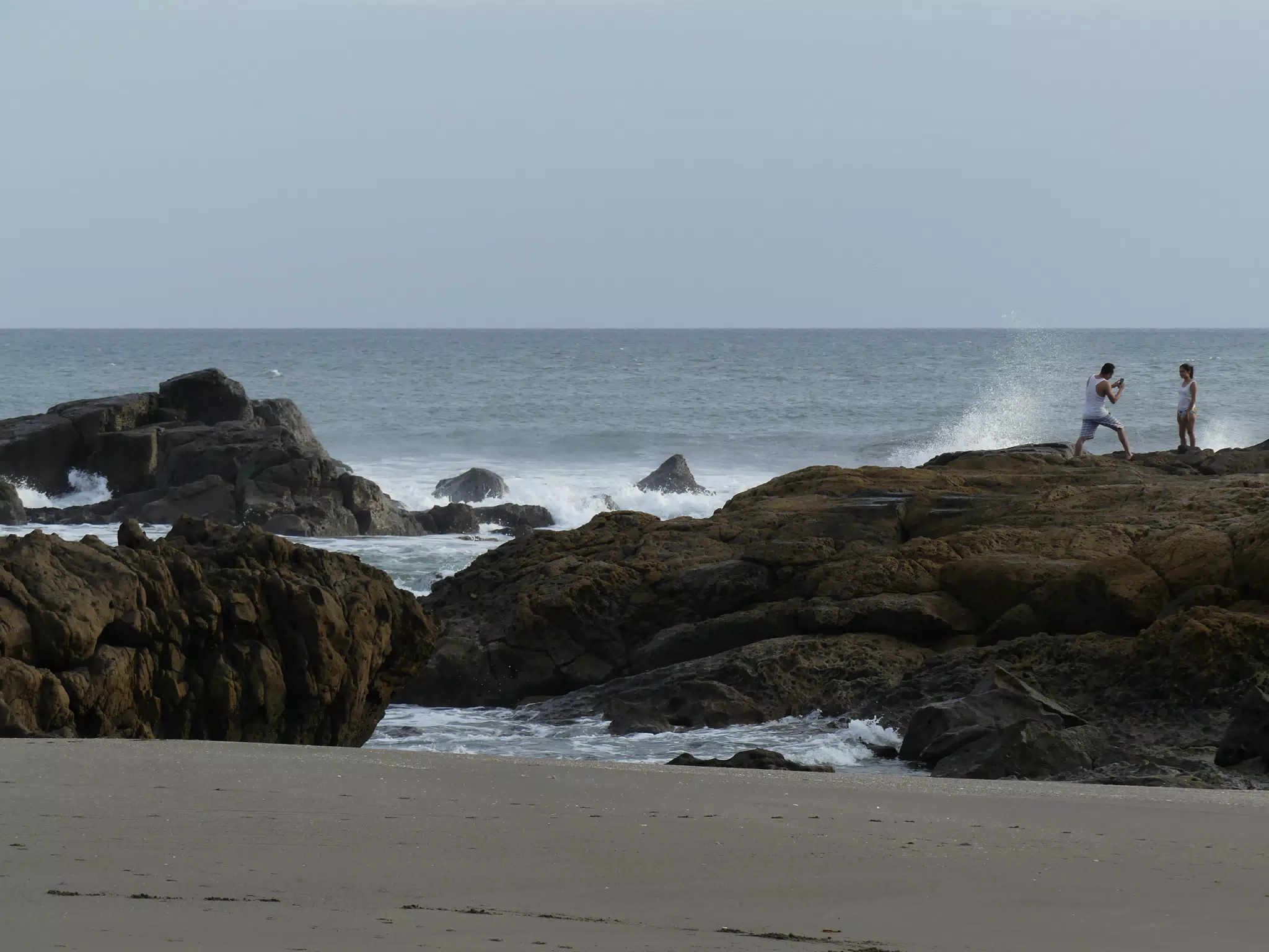 Life Near the Rocks Around Sunset, Las Penitas Beach