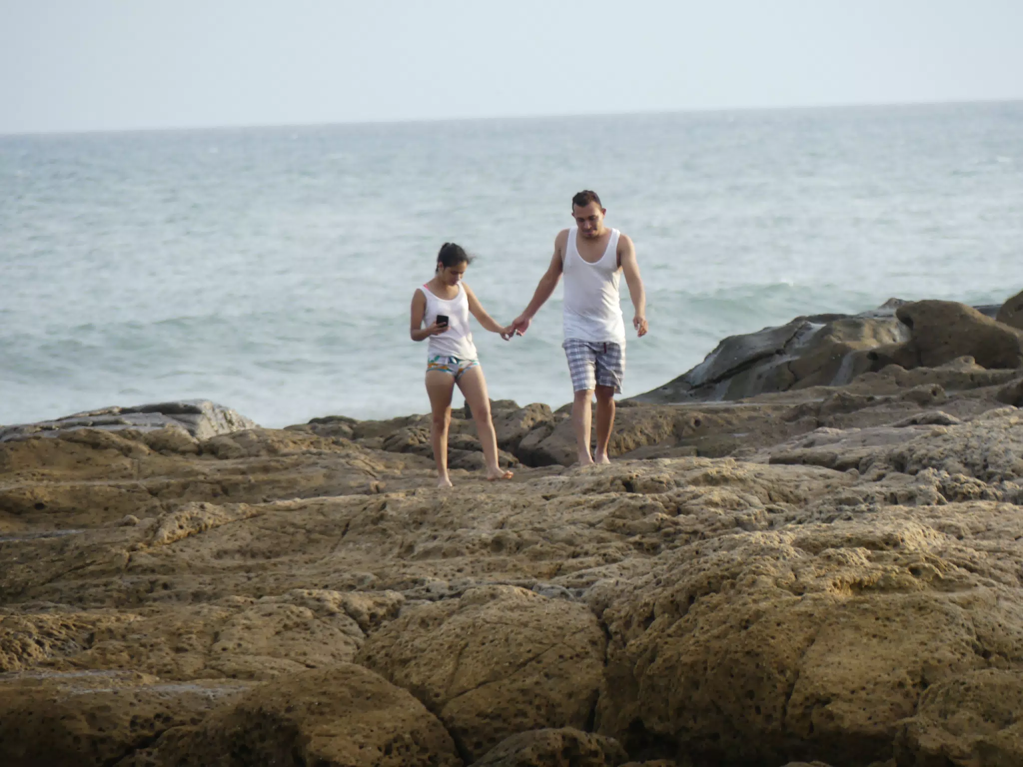 Life Near the Rocks Around Sunset, Las Penitas Beach