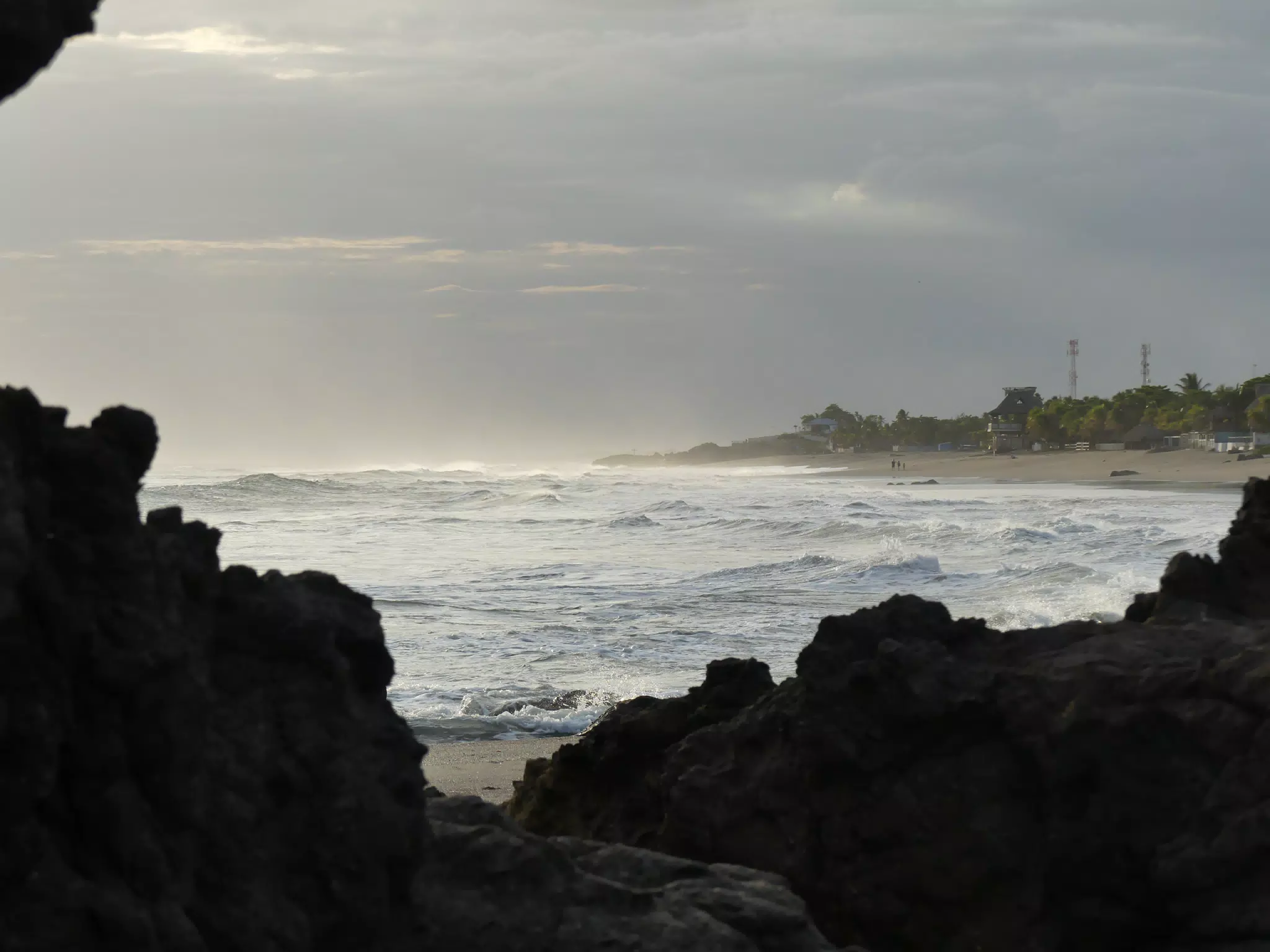 Life Near the Rocks Around Sunset, Las Penitas Beach