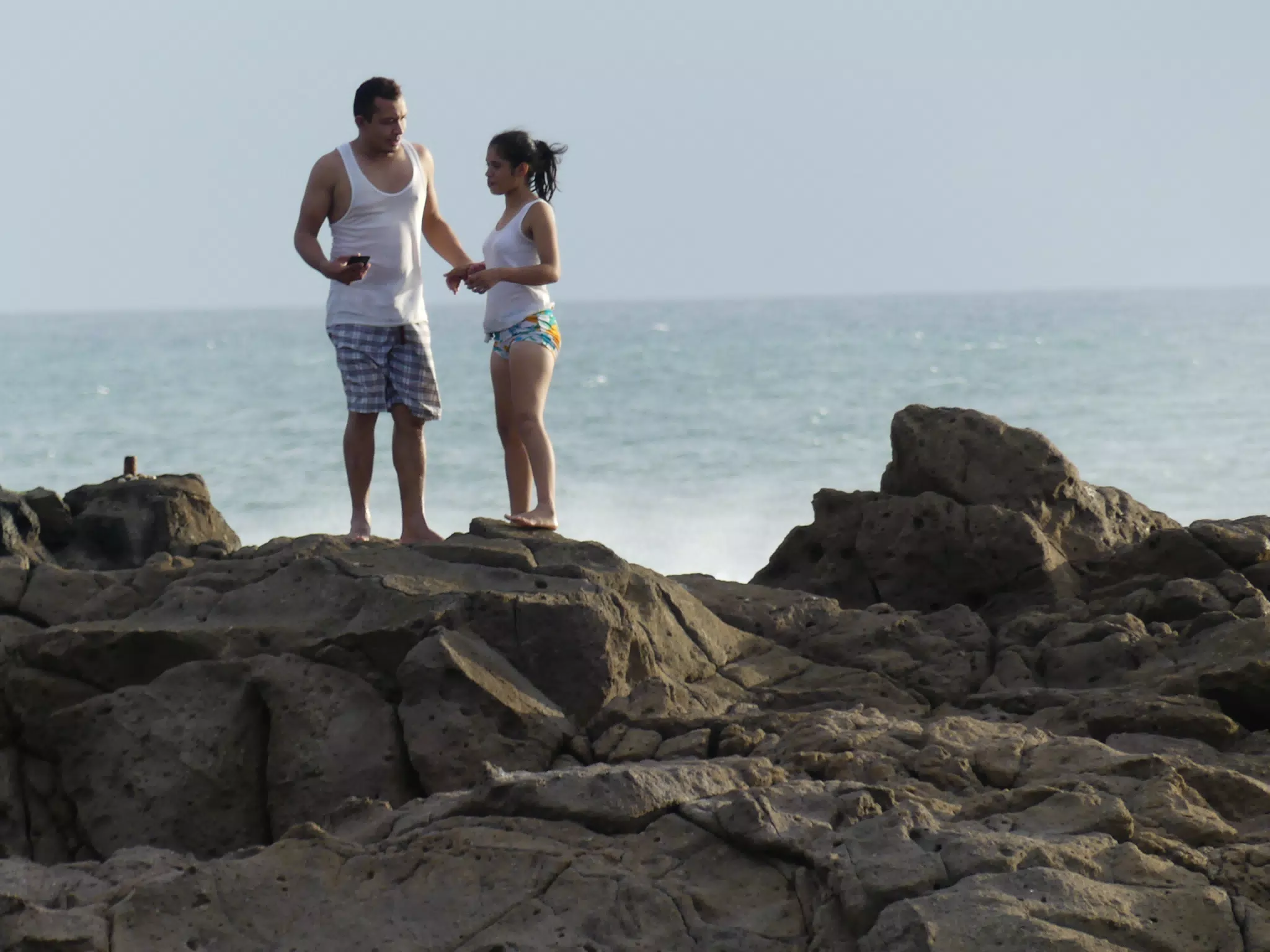 Life Near the Rocks Around Sunset, Las Penitas Beach