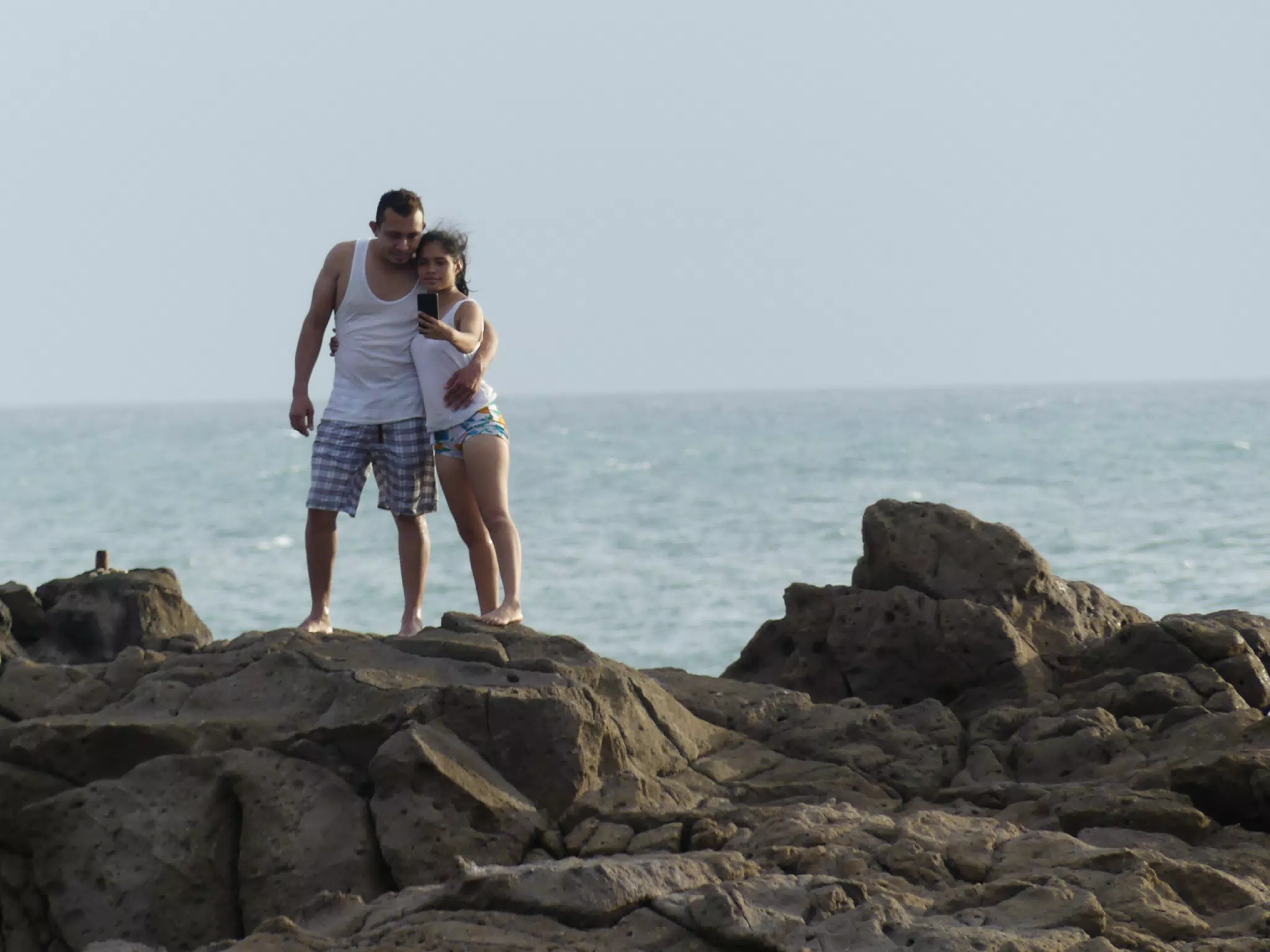 Life Near the Rocks Around Sunset, Las Penitas Beach
