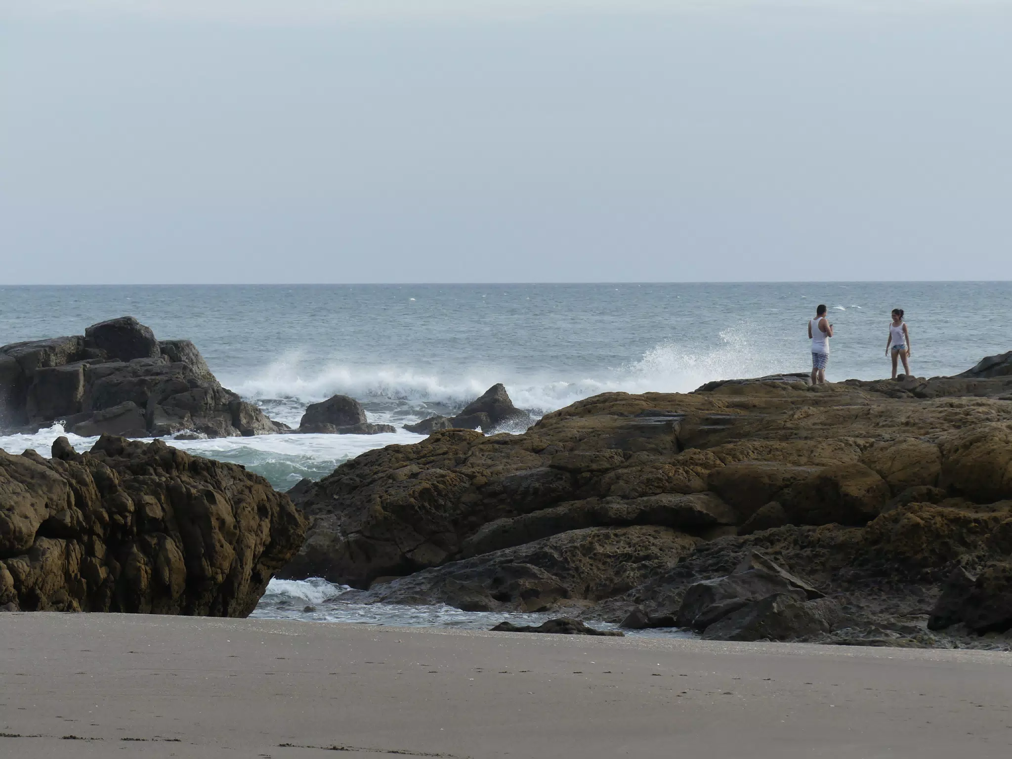 Life Near the Rocks Around Sunset, Las Penitas Beach