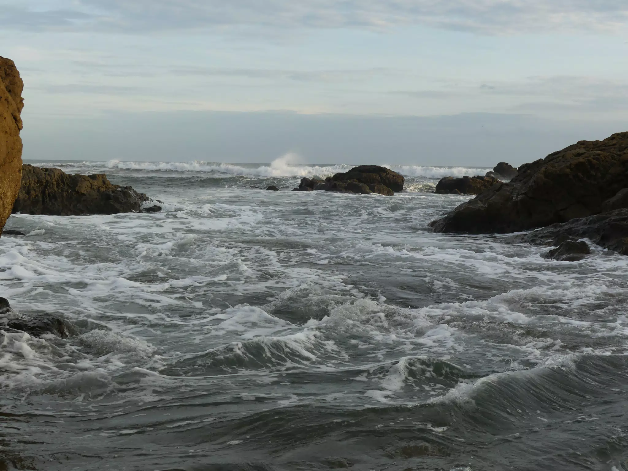 Life Near the Rocks Around Sunset, Las Penitas Beach
