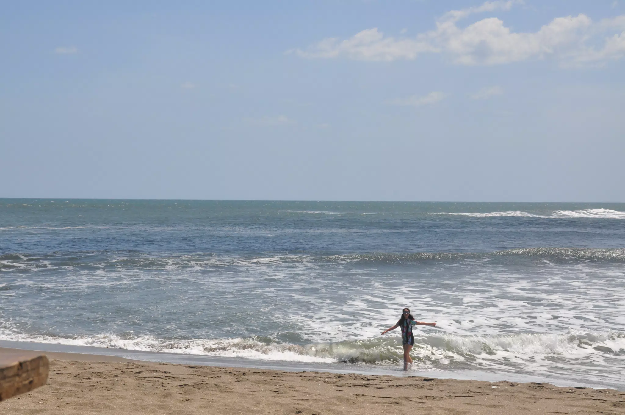 Luciana Swimming in the Ocean