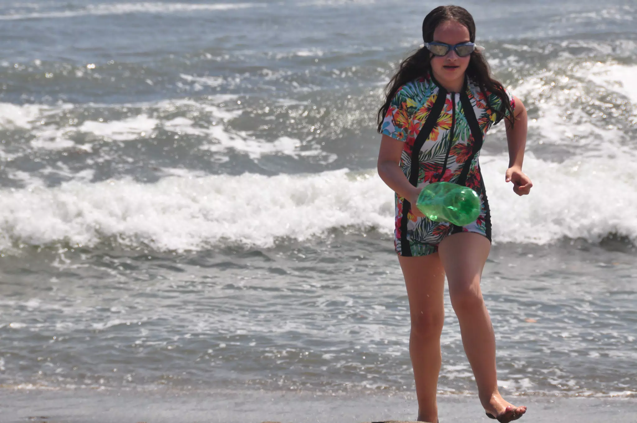 Luciana Swimming in the Ocean