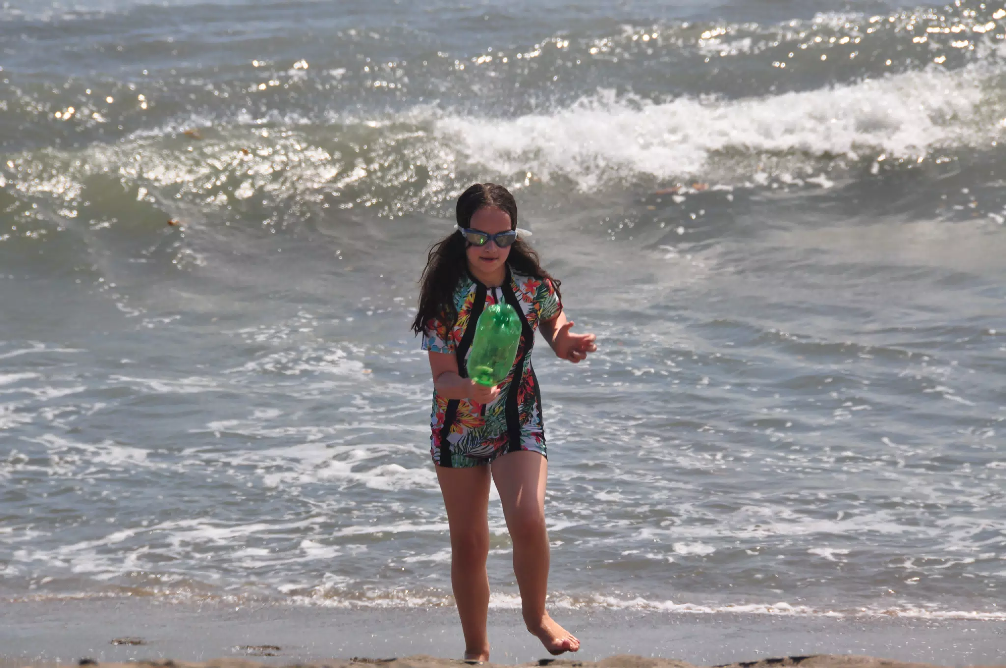 Luciana Swimming in the Ocean