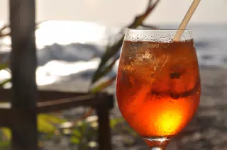 Aperol Spritz at the Simple Beach Lodge