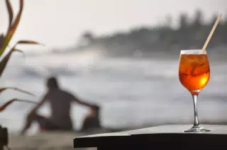 Aperol Spritz at the Simple Beach Lodge