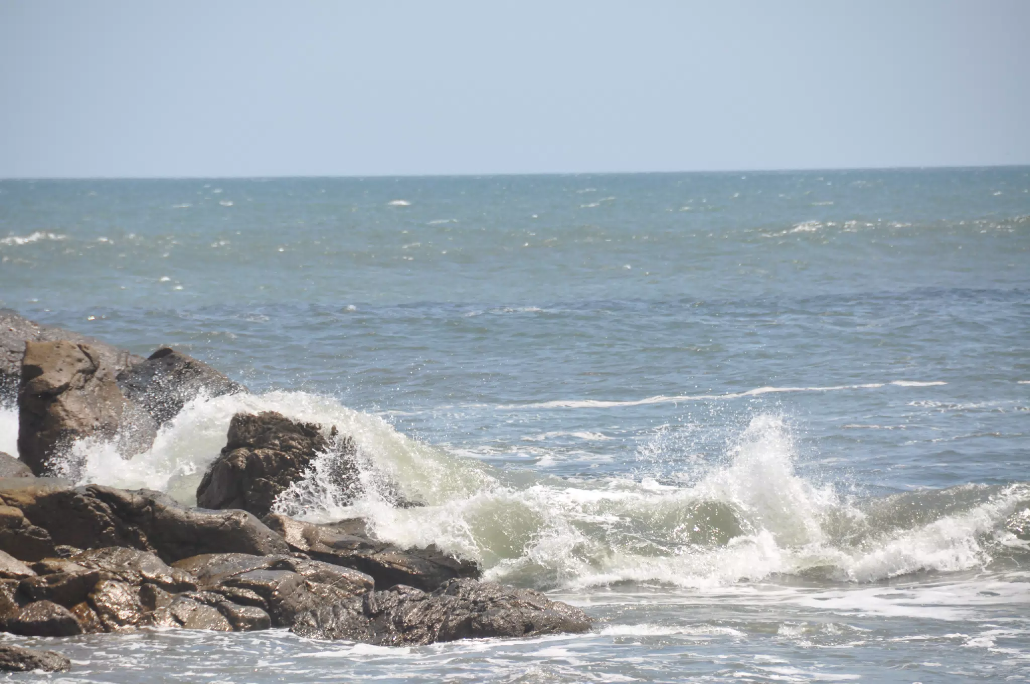 Luciana Swimming in the Ocean