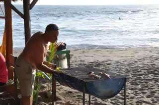 Paul Grilling at the Simple Beach Lodge