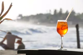 Aperol Spritz at the Simple Beach Lodge