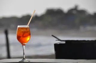 Aperol Spritz at the Simple Beach Lodge