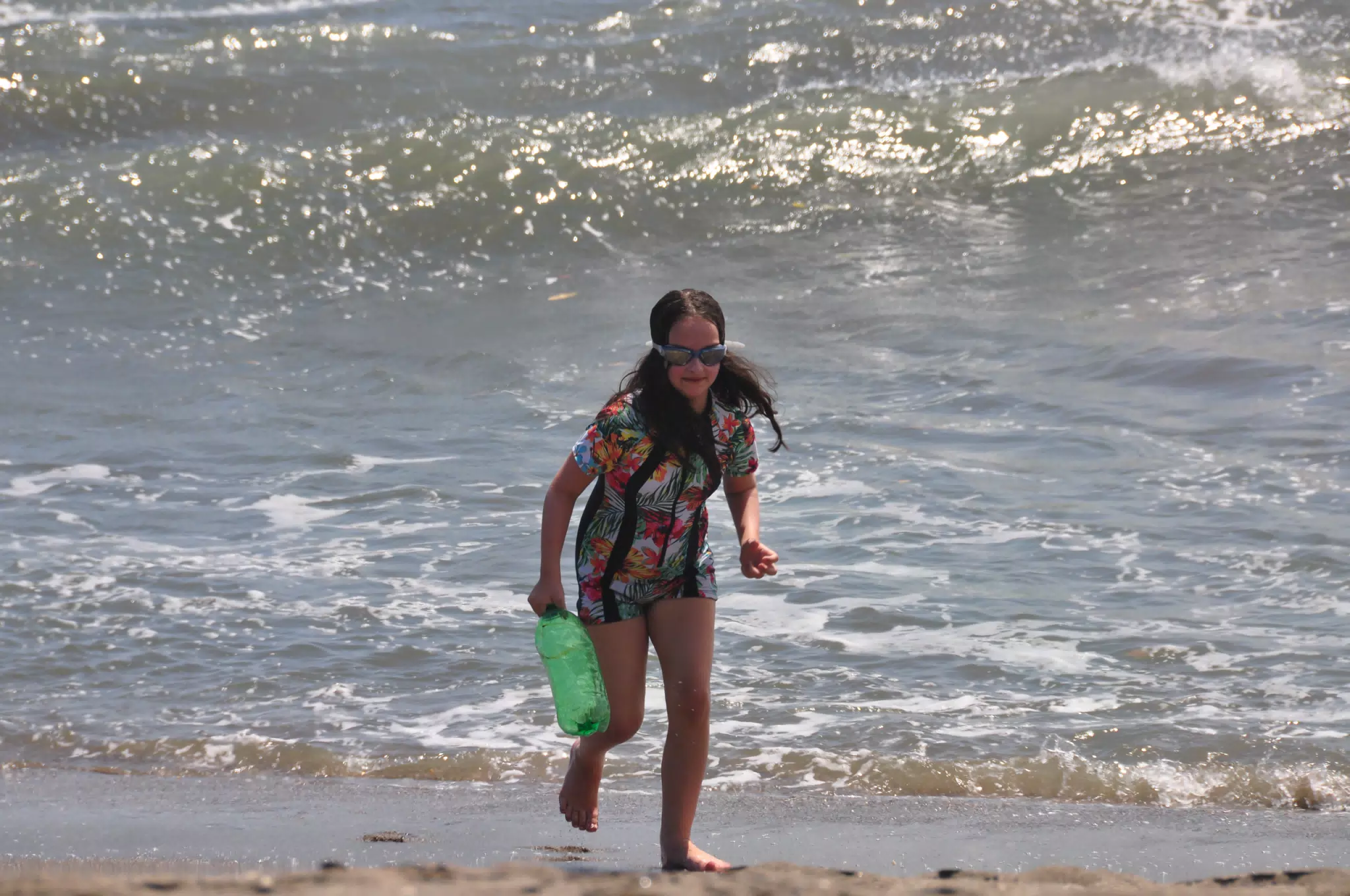 Luciana Swimming in the Ocean