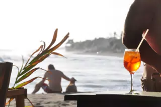 Aperol Spritz at the Simple Beach Lodge