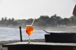 Aperol Spritz at the Simple Beach Lodge