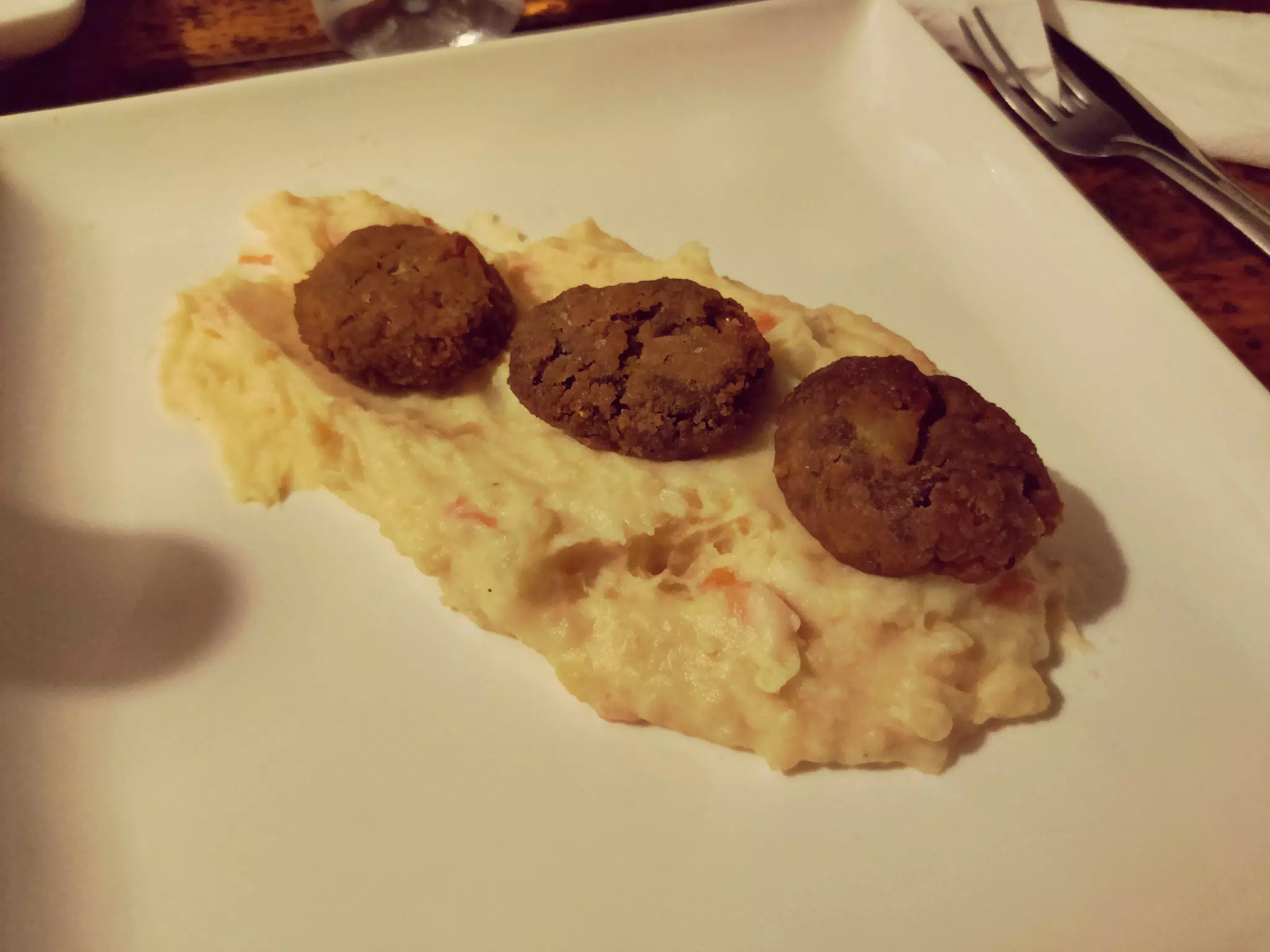 Mashed Potatoes with Veggie Nuggets