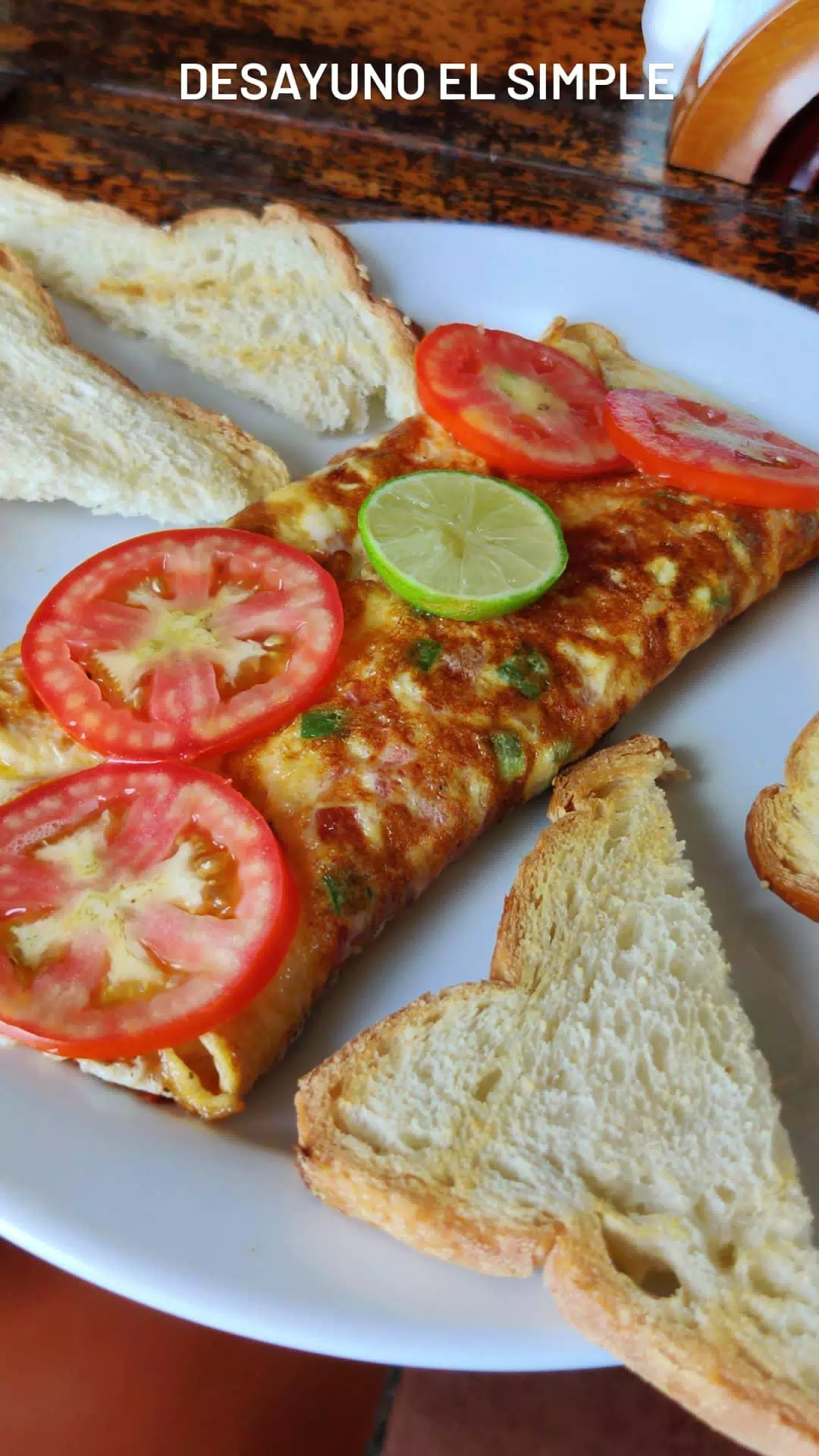 Veggie Omelette at the Simple Beach Lodge