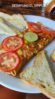 Veggie Omelette at the Simple Beach Lodge