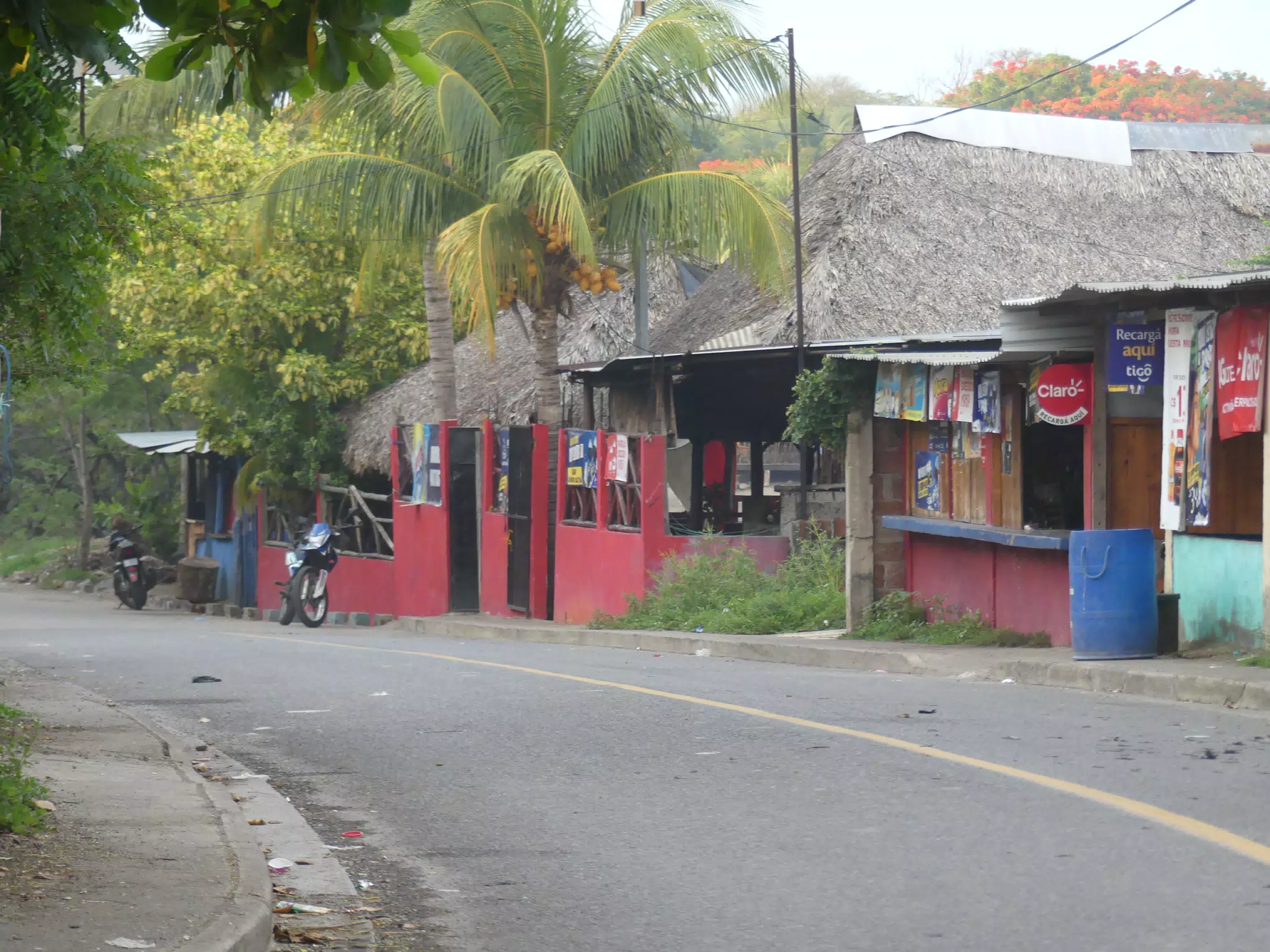 Main Street Looking East, Las Penitas, Leon, Nicaragua