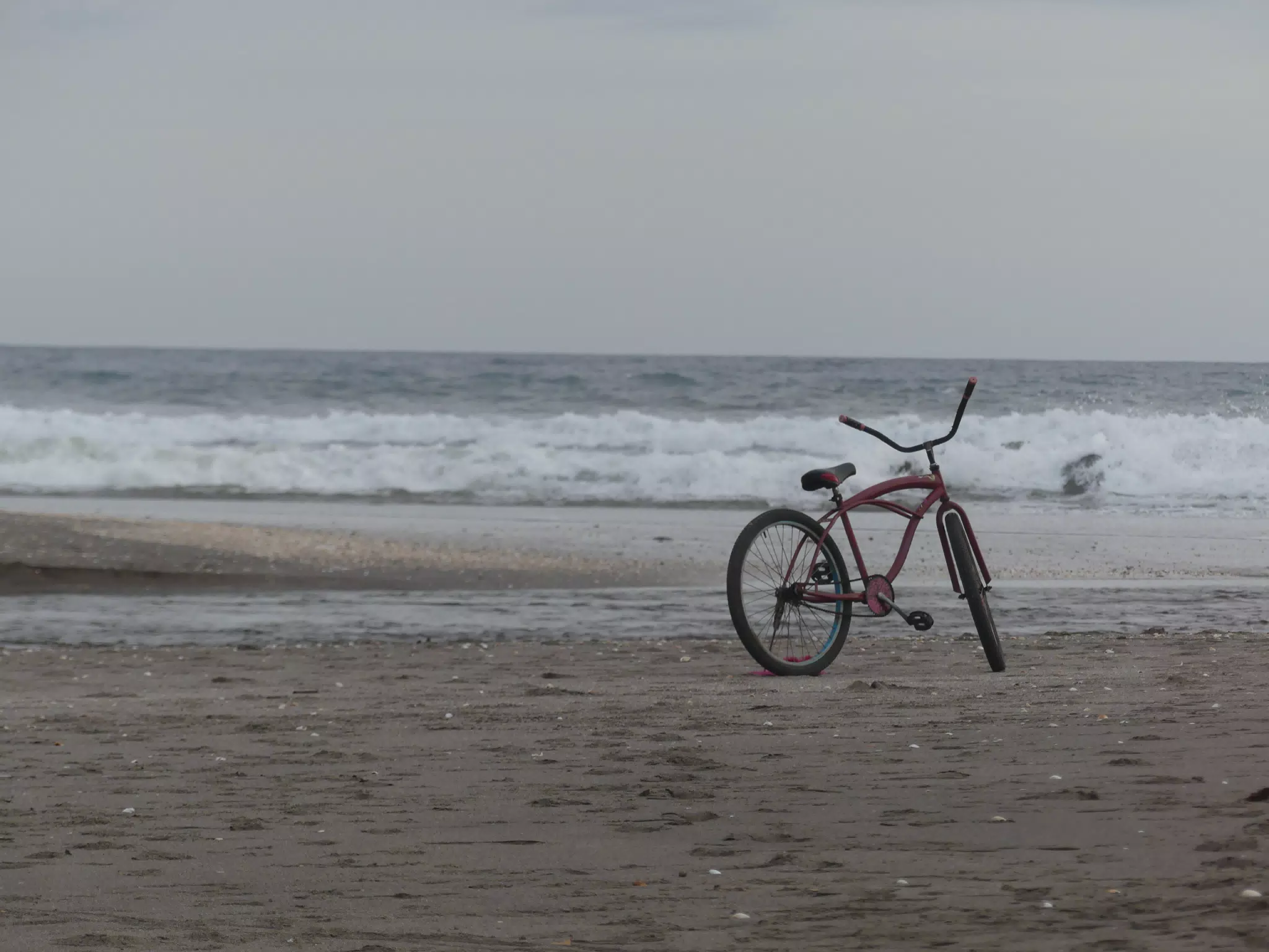 Lonely Bicycle on Beach