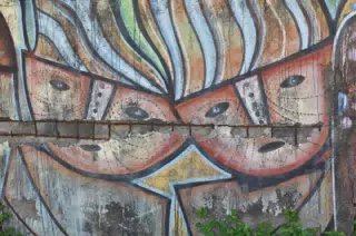 Mural of Coffee Cup People with Steam Hair