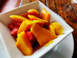 Fruit Bowl of Papaya and Mango