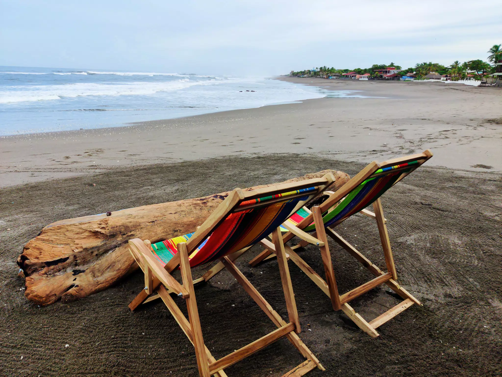 Comfy Chairs and Foot Rest on the Beach